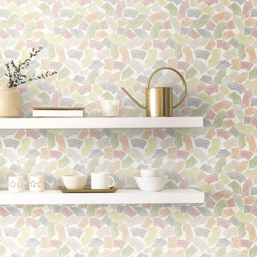 Ohpopsi Glasshouse Elements GHS50158W Wallpaper - Coral Pastel