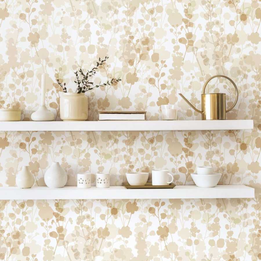 Ohpopsi Laid Bare Blossom LBK50107W Wallpaper - Almond