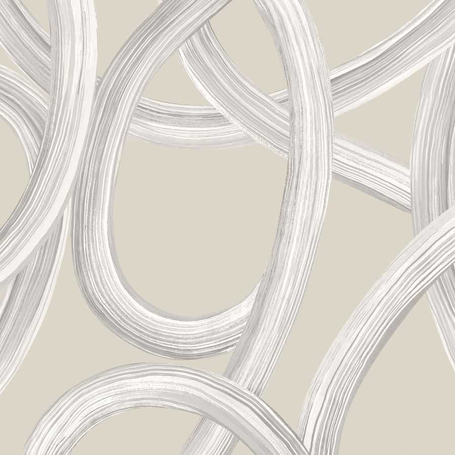 Ohpopsi Laid Bare Twisted Geo LBK50117W Wallpaper - Stone