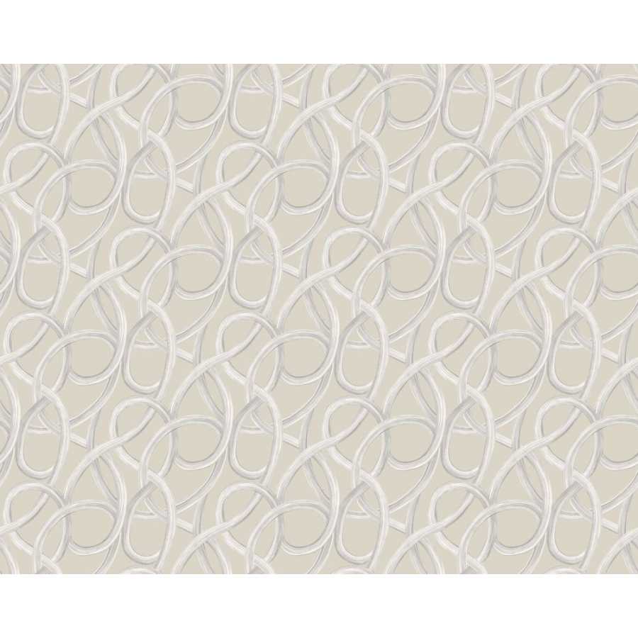 Ohpopsi Laid Bare Twisted Geo LBK50117W Wallpaper - Stone