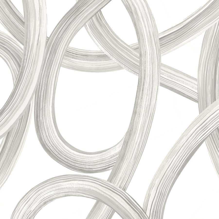 Ohpopsi Laid Bare Twisted Geo LBK50124W Wallpaper - Silver