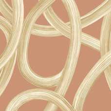 Ohpopsi Laid Bare Twisted Geo LBK50131W Wallpaper - Ginger