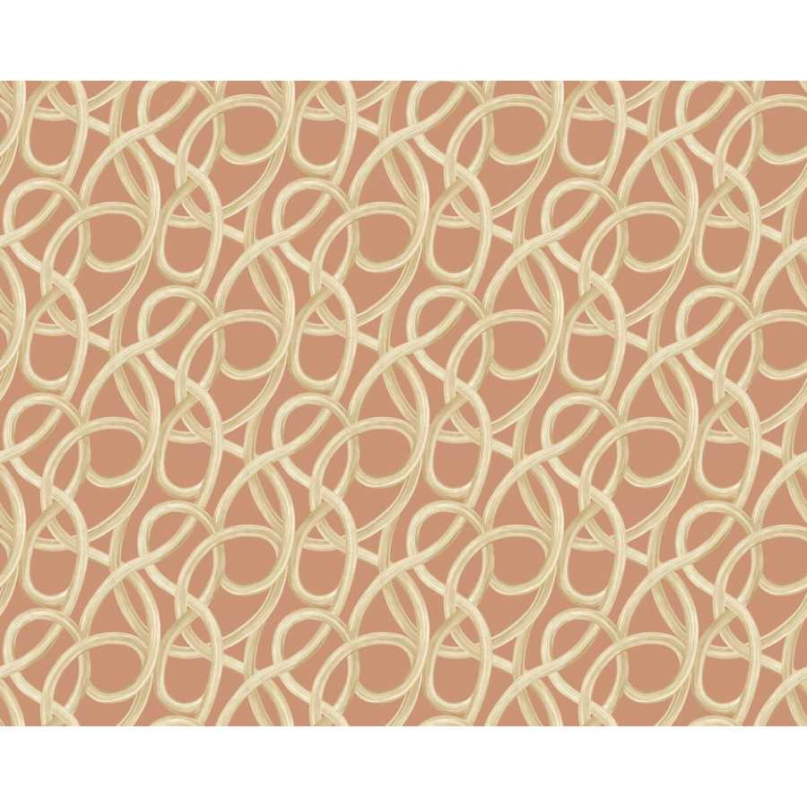 Ohpopsi Laid Bare Twisted Geo LBK50131W Wallpaper - Ginger