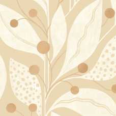 Ohpopsi Laid Bare Berry Dot LBK50132W Wallpaper - Shortbread