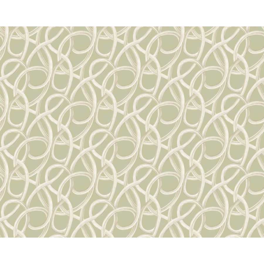 Ohpopsi Laid Bare Twisted Geo LBK50142W Wallpaper - Moss