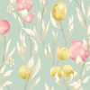 Ohpopsi Laid Bare Pomegranate Trail LBK50150W Wallpaper - Seafoam