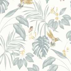 Ohpopsi Laid Bare Hummingbird LBK50160W Wallpaper - Wedgewood