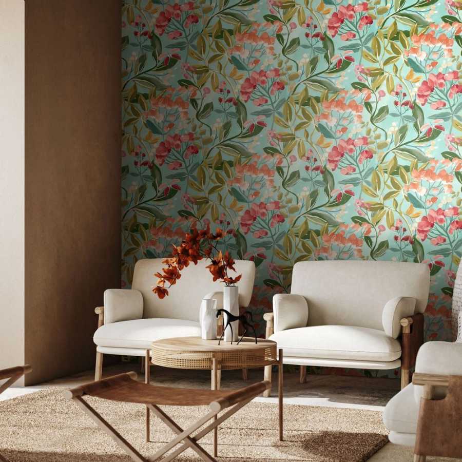 Ohpopsi Riches of Nature Florence RON50104W Wallpaper - Ginger & Duckegg