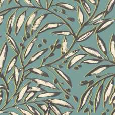 Ohpopsi Riches of Nature Lorena Vine RON50112W Wallpaper - Petrol