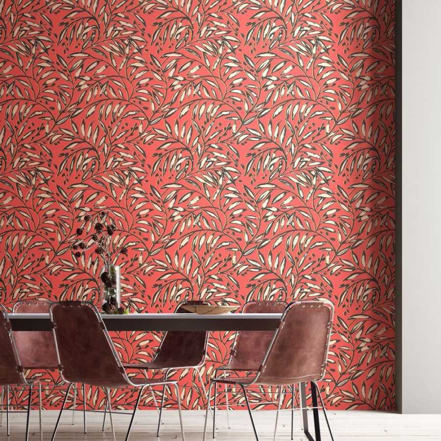 Ohpopsi Riches of Nature Lorena Vine RON50114W Wallpaper - Candy Apple