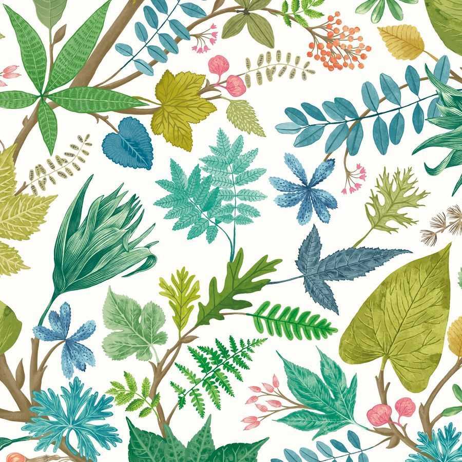 Ohpopsi Riches of Nature Lush Leaves RON50116W Wallpaper - Fresh Fern