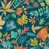 Ohpopsi Riches of Nature Lush Leaves RON50120W Wallpaper - Teal & Corn