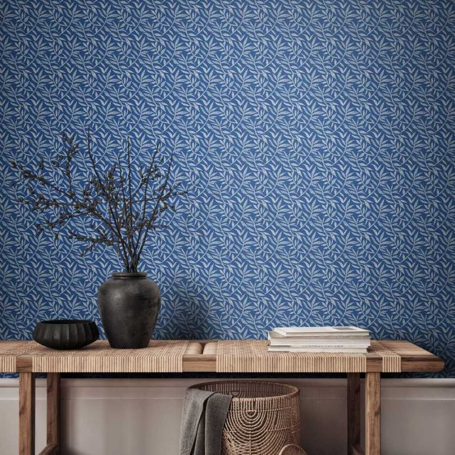 Ohpopsi Riches of Nature Dotty Leaf RON50143W Wallpaper - Royal