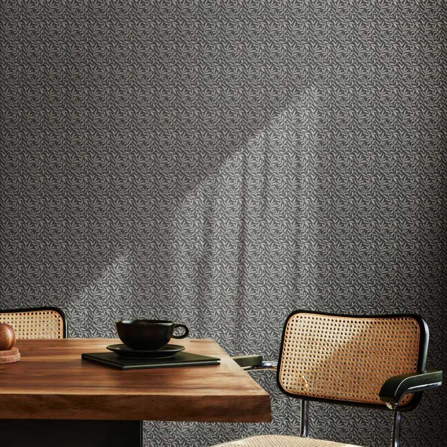 Ohpopsi Riches of Nature Dotty Leaf RON50144W Wallpaper - Charcoal