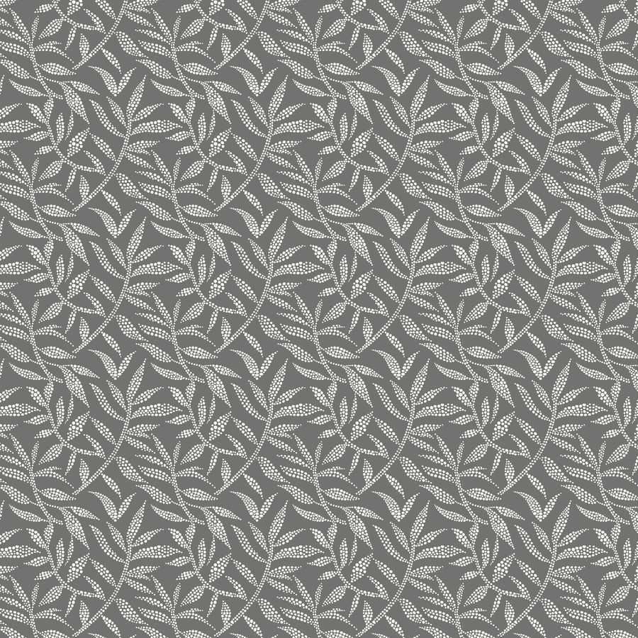 Ohpopsi Riches of Nature Dotty Leaf RON50144W Wallpaper - Charcoal