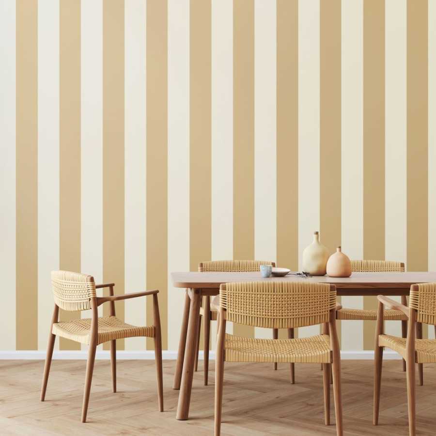 Ohpopsi Simply Stripes Wide Stripe SIS50148W Wallpaper - Sand