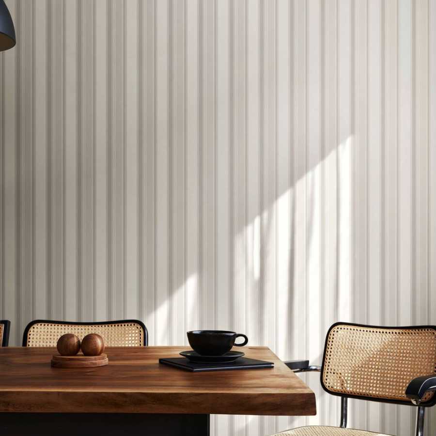 Ohpopsi Simply Stripes Bar Stripe SIS50152W Wallpaper - Dove