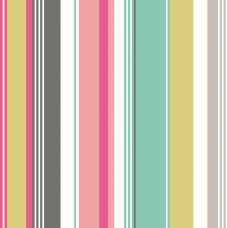 Ohpopsi So Stripey Barcode STR50106W Wallpaper - Raspberry