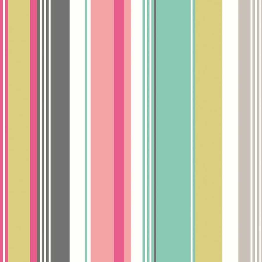 Ohpopsi So Stripey Barcode STR50106W Wallpaper - Raspberry