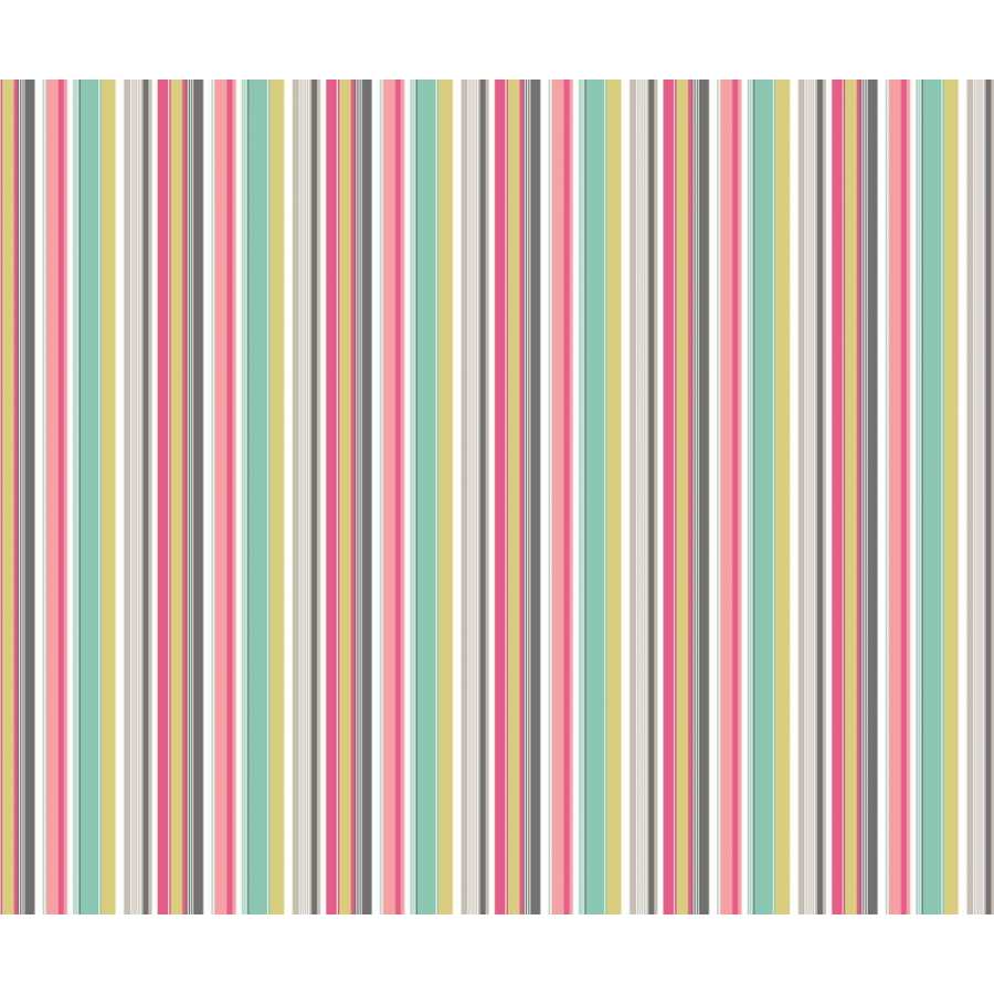 Ohpopsi So Stripey Barcode STR50106W Wallpaper - Raspberry