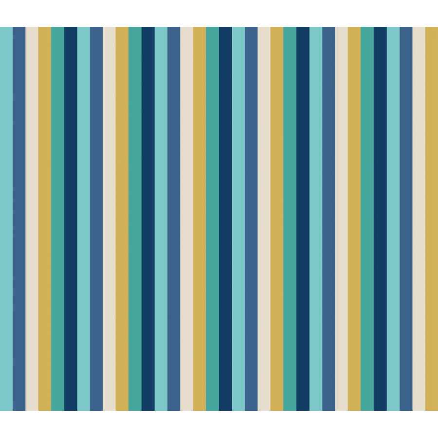 Ohpopsi So Stripey Rainbow Bloc STR50119W Wallpaper - Cobolt Mix