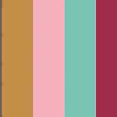 Ohpopsi So Stripey Rainbow Bloc STR50122W Wallpaper - Hot Magenta