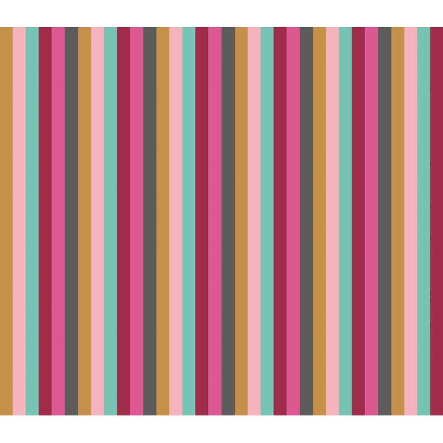 Ohpopsi So Stripey Rainbow Bloc STR50122W Wallpaper - Hot Magenta