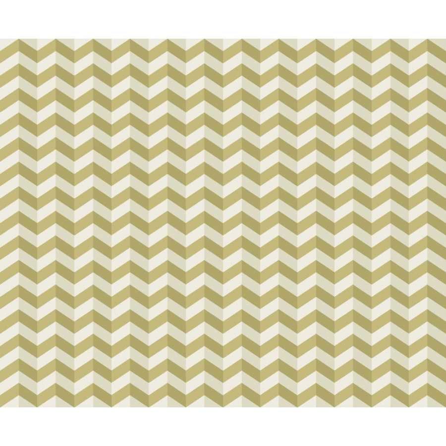 Ohpopsi So Stripey Illusion Chevron STR50129W Wallpaper - Olive Twist