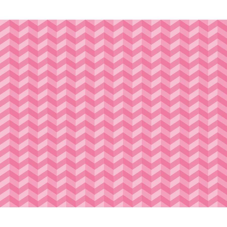 Ohpopsi So Stripey Illusion Chevron STR50132W Wallpaper - Hot Fushcia