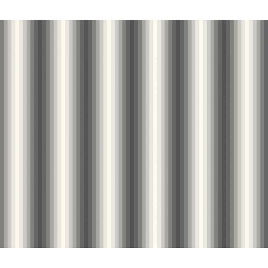 Ohpopsi So Stripey Tone On Tone STR50144W Wallpaper - Charcoal