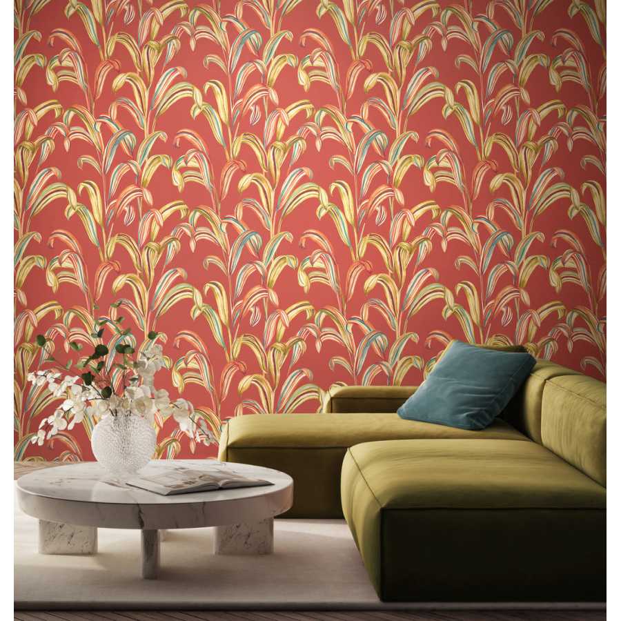 Ohpopsi REVIVE FRA50102W Wallpaper - ATOMIC ORANGE Lifestyle Ohpopsi REVIVE FRA50102W Wallpaper - ATOMIC ORANGE Lifestyle