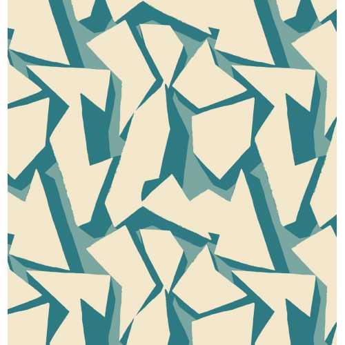 Ohpopsi SHATTER FRA50109W Wallpaper - TEAL
