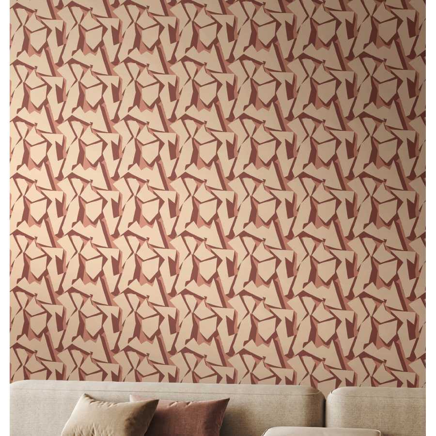 Ohpopsi SHATTER FRA50113W Wallpaper - PECAN Lifestyle
