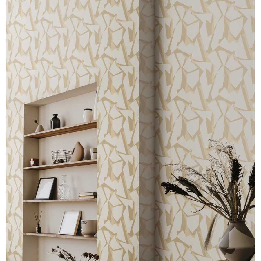 Ohpopsi SHATTER FRA50115W Wallpaper - SAND Lifestyle