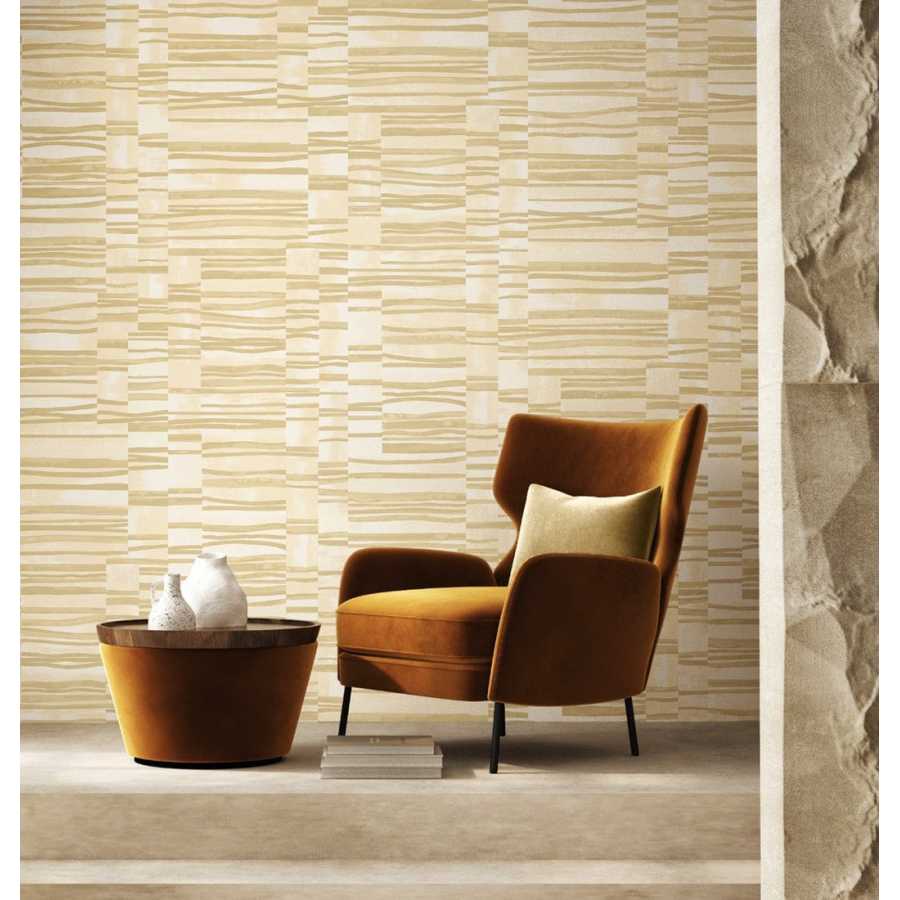Ohpopsi STRUCTURES  FRA50120W Wallpaper - BUTTER Lifestyle