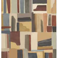 Ohpopsi ABSTRACT CUBES FRA50128W Wallpaper - WALNUT TWIST