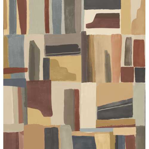 Ohpopsi ABSTRACT CUBES FRA50128W Wallpaper - WALNUT TWIST
