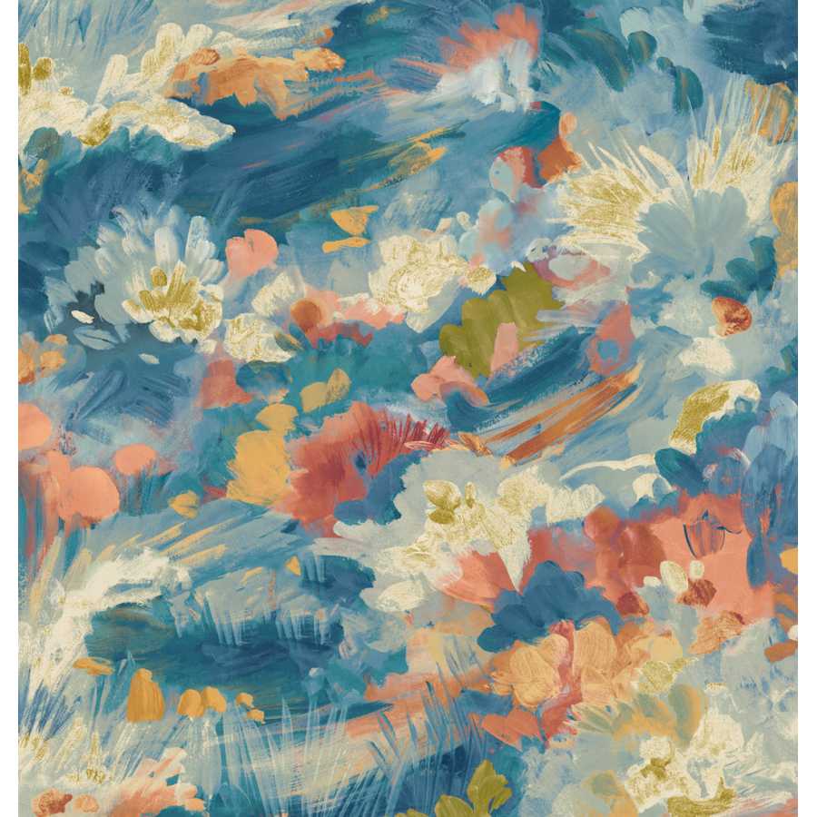 Ohpopsi AWAKEN FRA50141W Wallpaper - INDIGO BLUSH