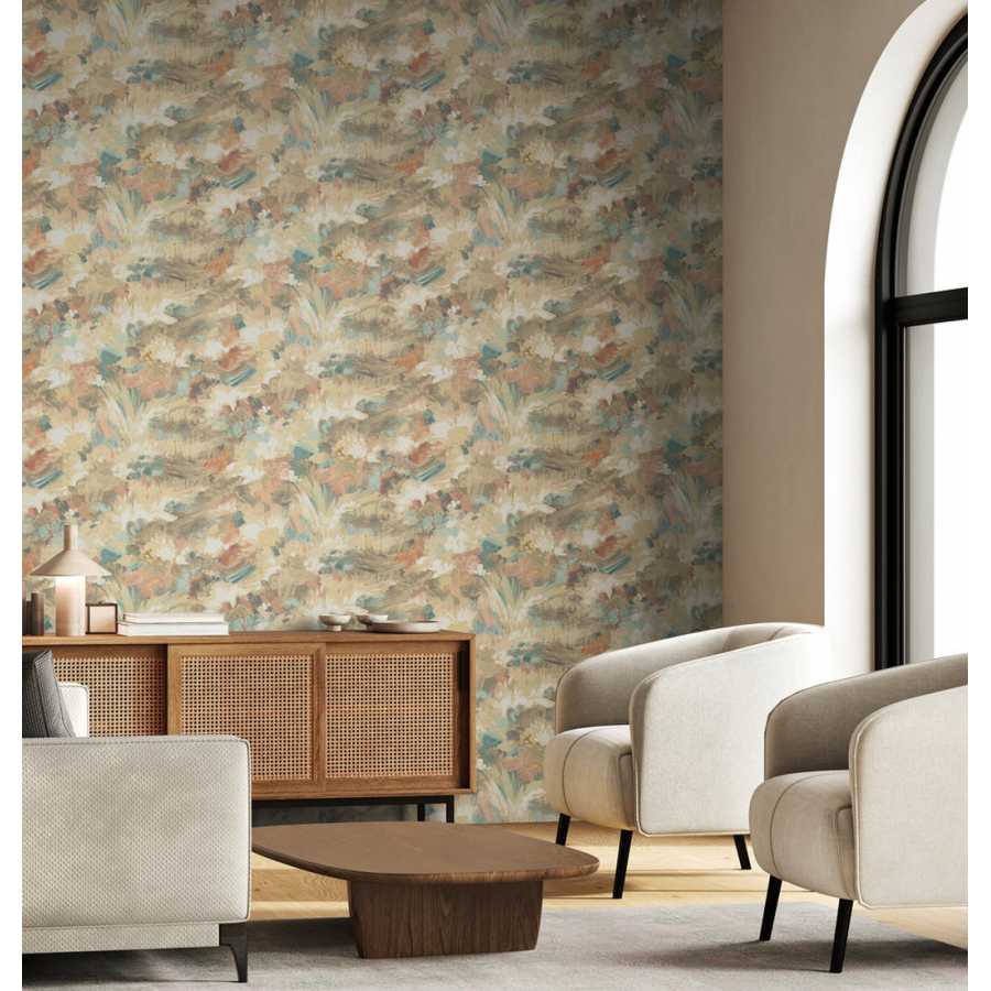 Ohpopsi AWAKEN FRA50143W Wallpaper - WARM PARCHMENT Lifestyle