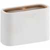Gedy Ninfea Toothbrush Holder - White & Bamboo