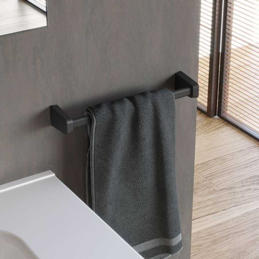 Sonia S6 Towel Rail - Black - Small