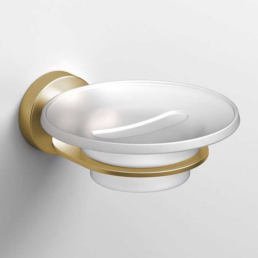 Sonia Tecno Project Ring Soap Dish - Brushed Brass