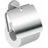 Gedy Eros Toilet Roll Holder With Flap - Chrome