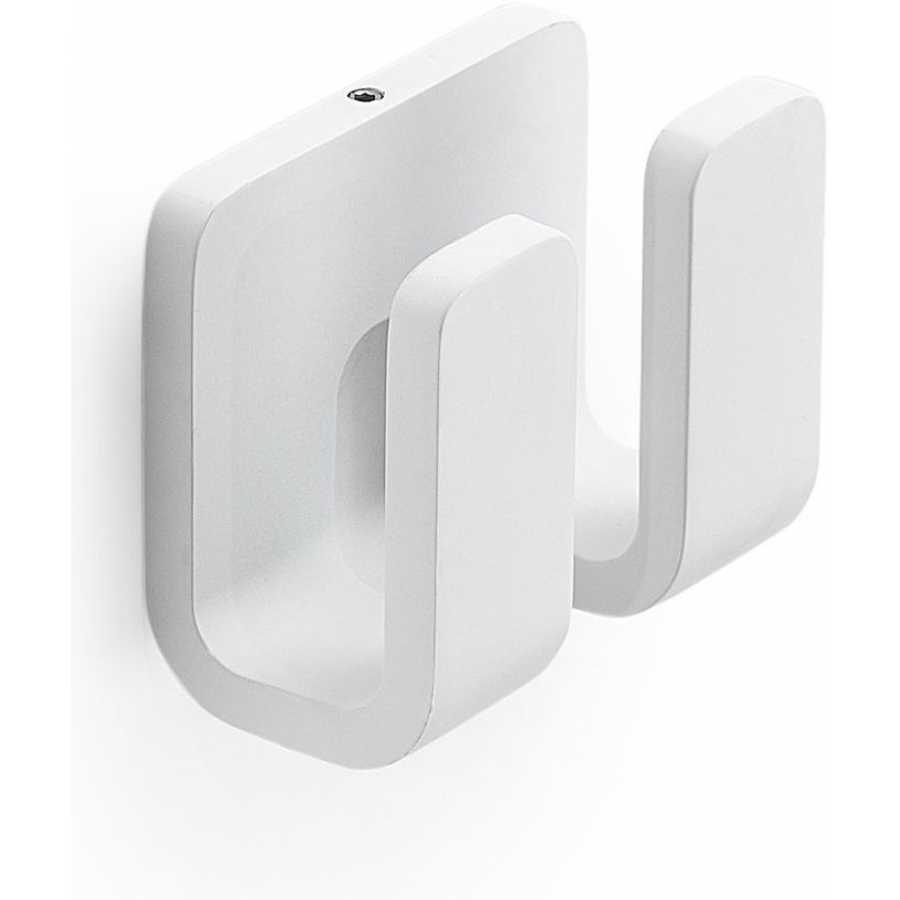 Gedy Outline Double Wall Hook - White