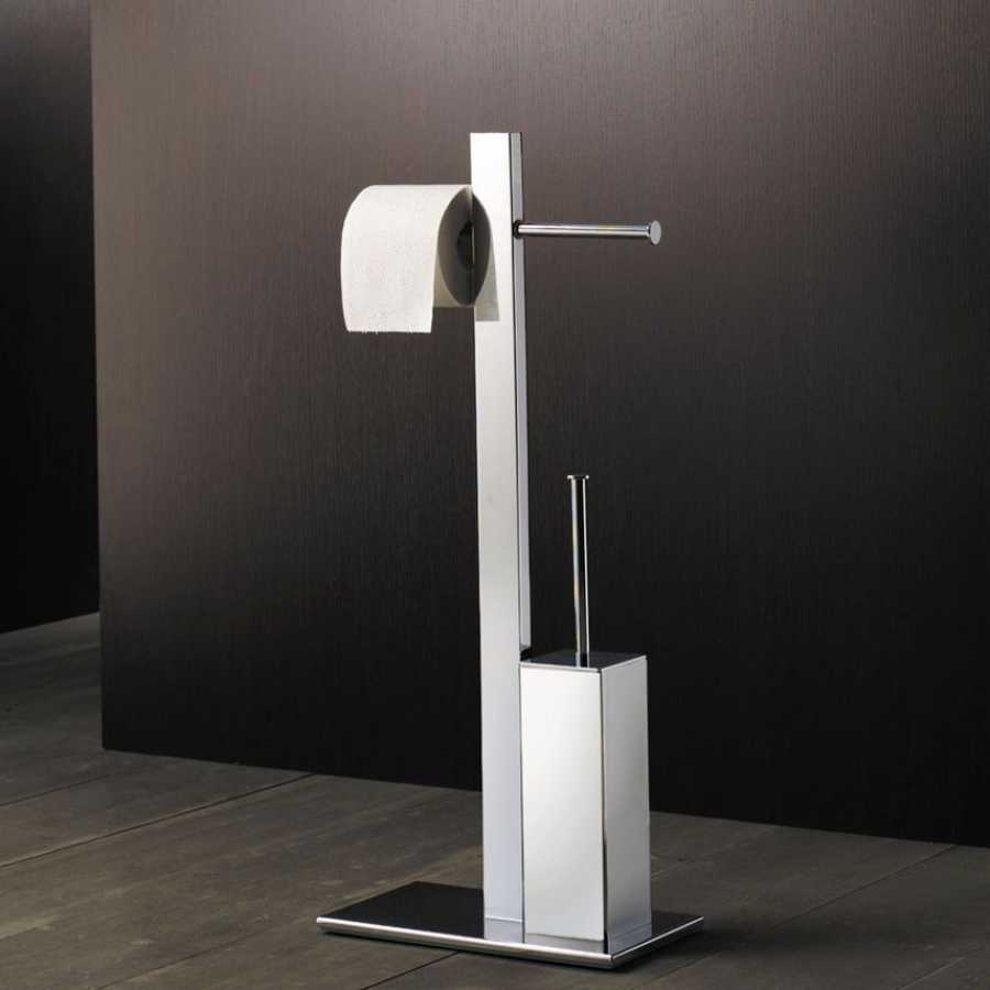 Gedy Bridge Toilet Roll Holder With Brush