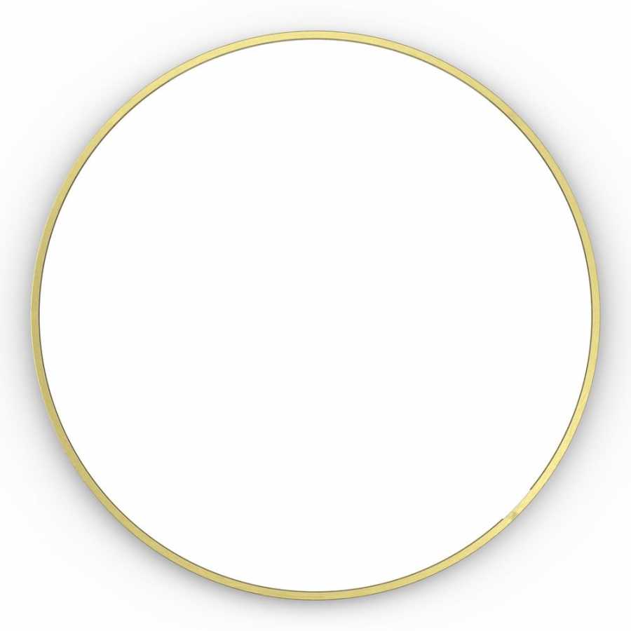 Origins Living Docklands Round Wall Mirror - Brushed Brass - Small