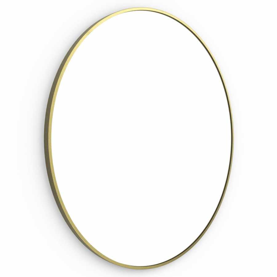 Origins Living Docklands Round Wall Mirror - Brushed Brass - Large
