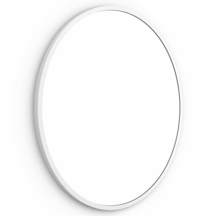 Origins Living Docklands Round Wall Mirror - White - Large