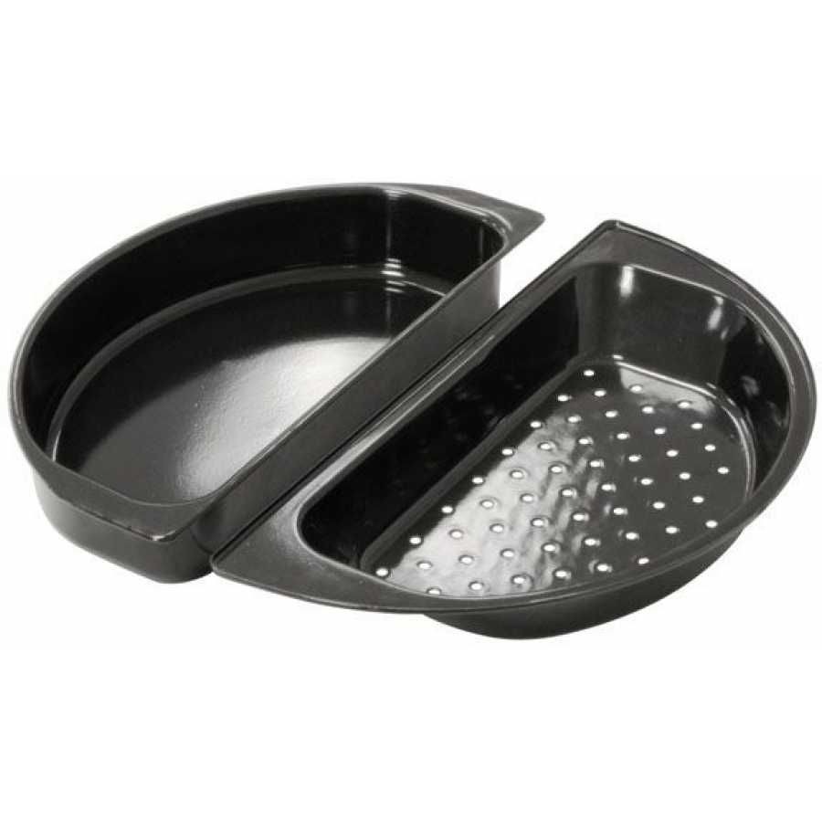 Outdoor Chef Half-Moon Two-Part Dish