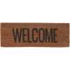 Present Time Welcome Doormat - Black